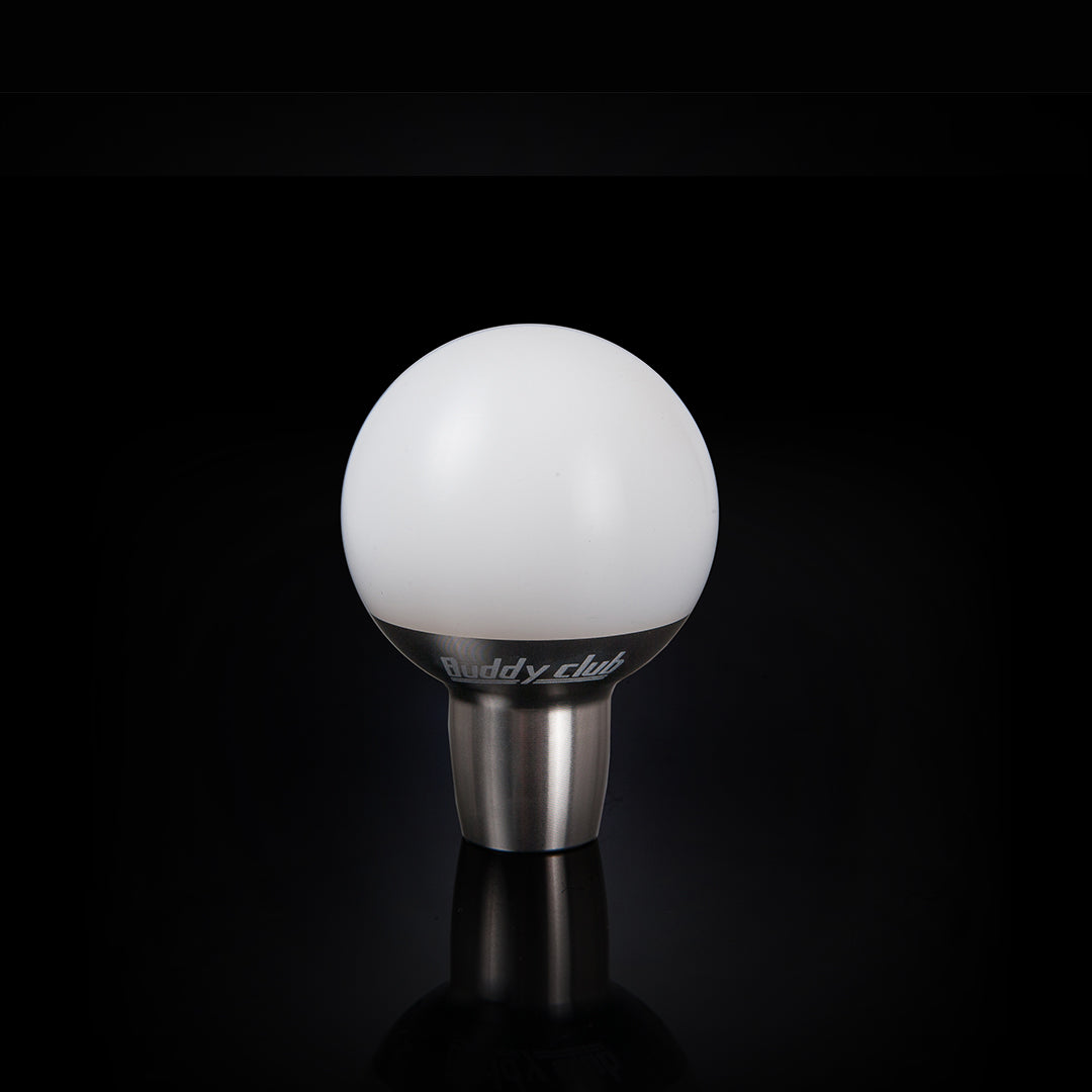 BUDDYCLUB PARTS SHIFT KNOB M8 X 1.25 TYPE A (WHITE)
